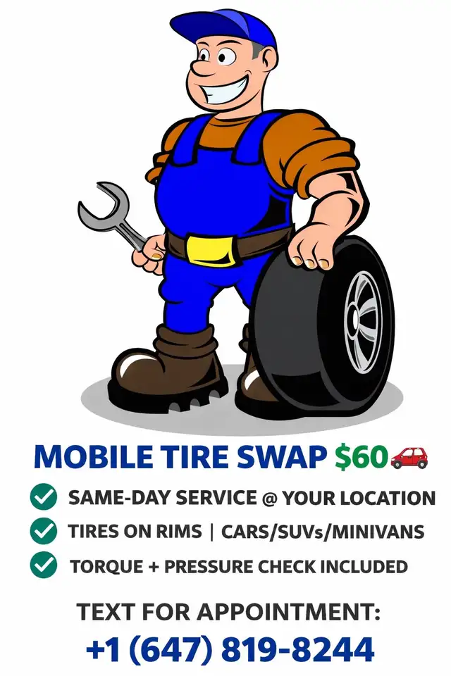 mobile tire swap! we come to you