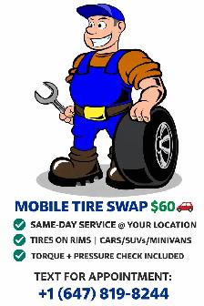 mobile tire swap! we come to you