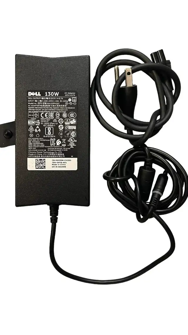 Dell AC Charger/Adapter for Dell HA130PM160 130W 19.5V 6.7A