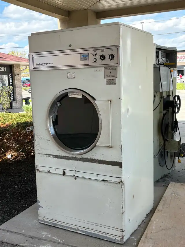 Huebsch 37lb Commercial Gas Dryer Tested Working 120K BTU - Photo 3