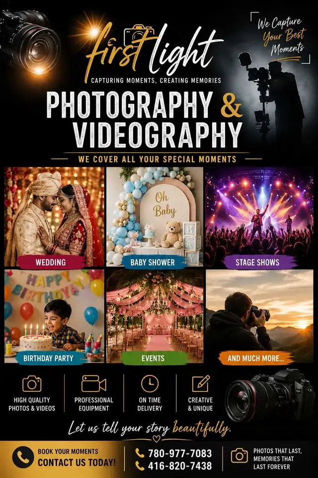 Wedding photography and Videography