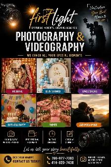 Wedding photography and Videography