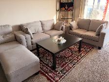 7 seater sofa with coffee table for sale