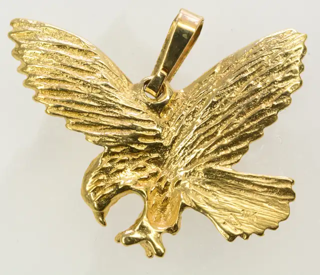 10K EAGLE PENDANT - Photo 2
