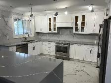 Kitchen Renovation - Cabinets Countertops Backsplash
