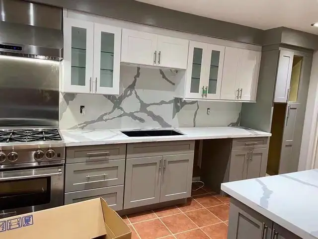 Kitchen Renovation Works Cabinets Countertops - Photo 4