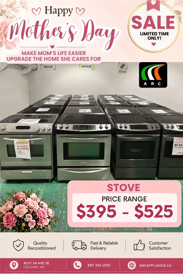 MOTHER'S DAY APPLIANCE SALE! STOVE BLOWOUT $395-$525 - Photo 2
