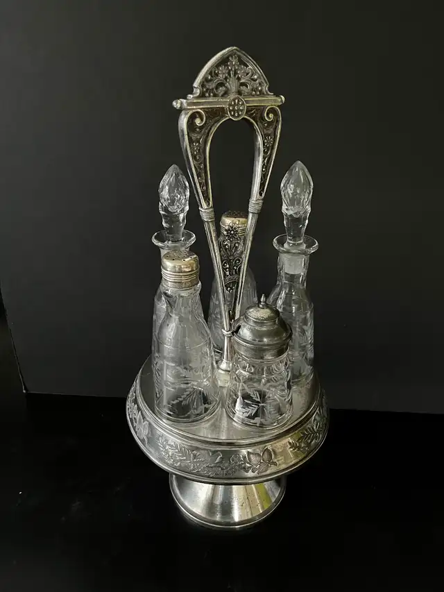 Victorian Cruet Castor set, figural bird design $235.00 - Photo 2