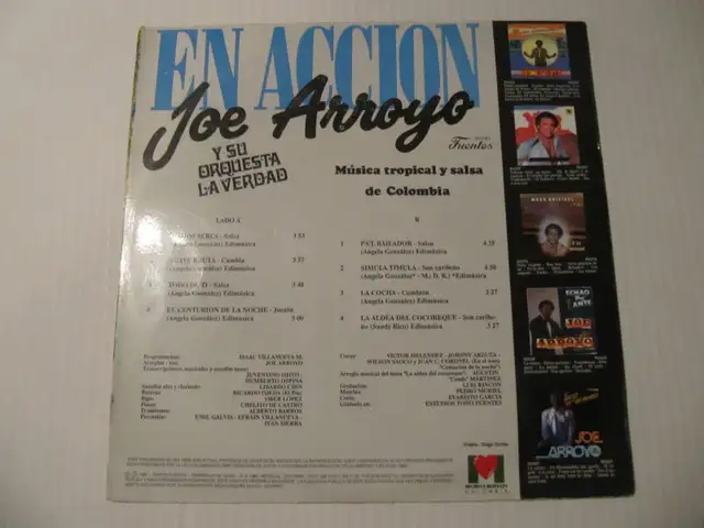 En Accion Joe Arroyo Y Su Orquesta La Verdad LP Circa 1989-90 - Photo 3
