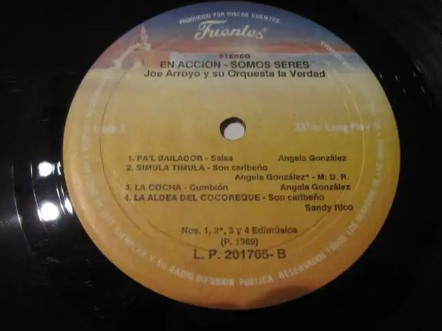En Accion Joe Arroyo Y Su Orquesta La Verdad LP Circa 1989-90 - Photo 4