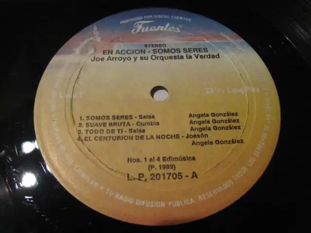 En Accion Joe Arroyo Y Su Orquesta La Verdad LP Circa 1989-90 - Photo 8