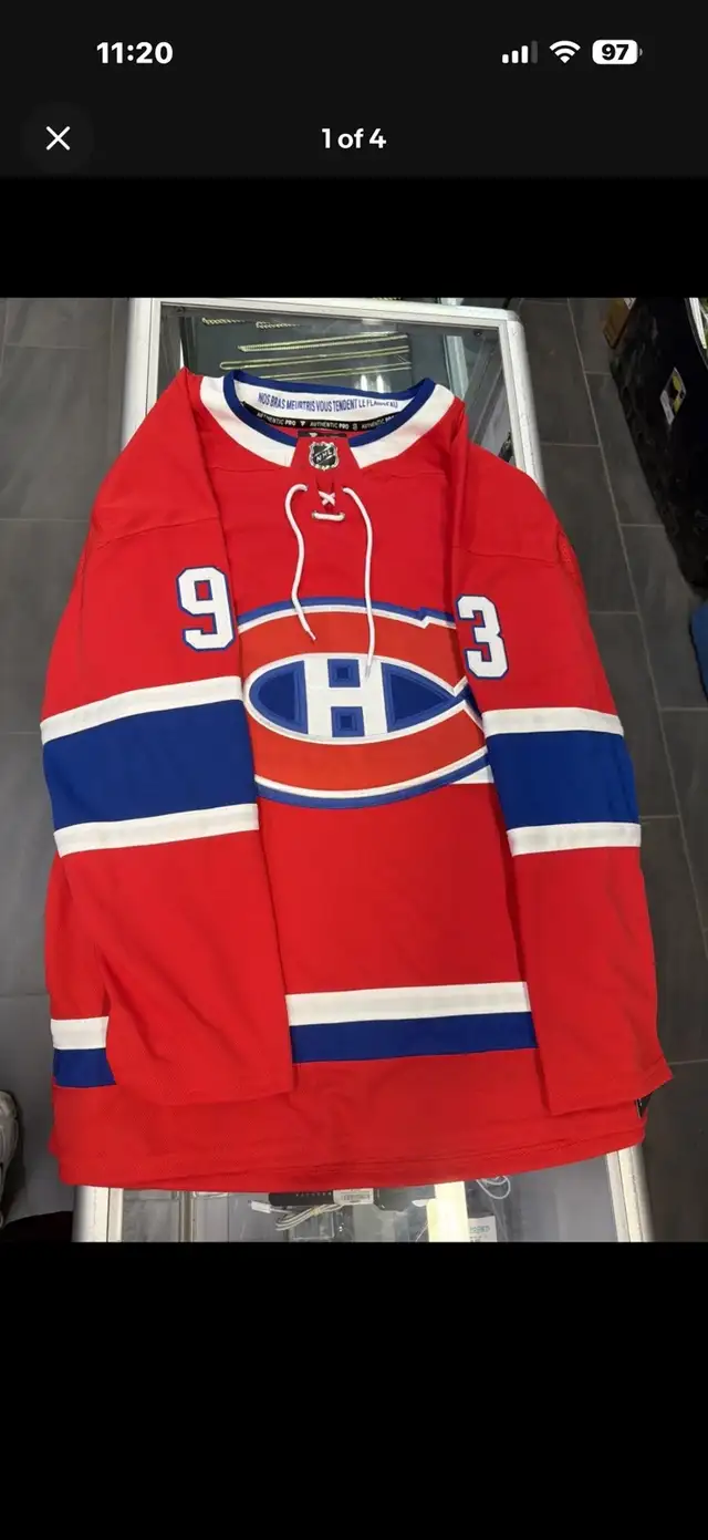 FANATICS AUTHENTIC PRO MONTREAL CANADIENS HOCKEY JERSEY #93
