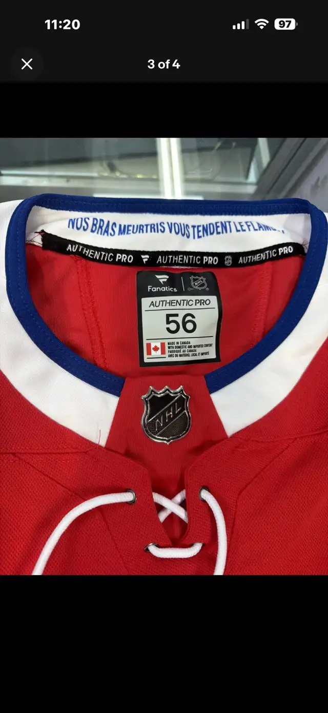 FANATICS AUTHENTIC PRO MONTREAL CANADIENS HOCKEY JERSEY #93 - Photo 3