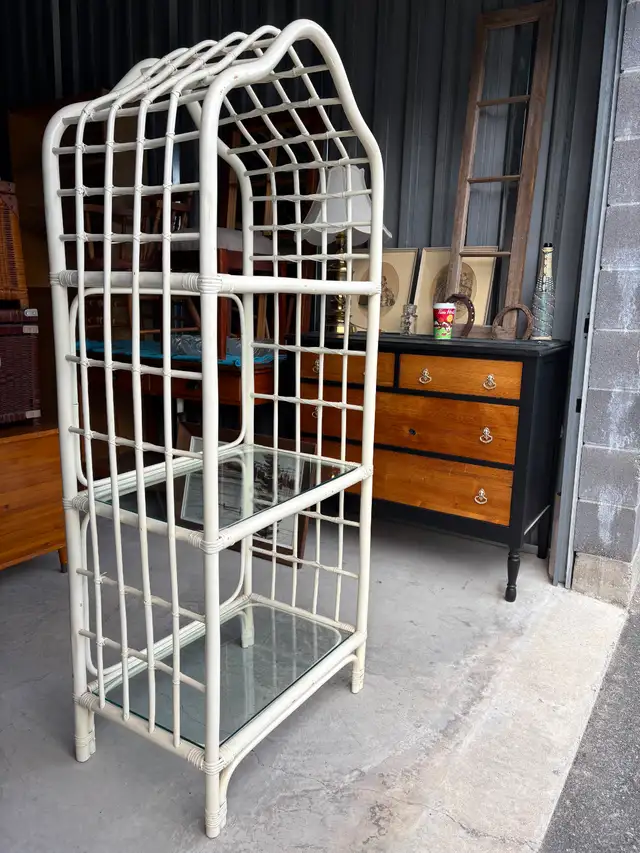 White Shelf Unit - Photo 2