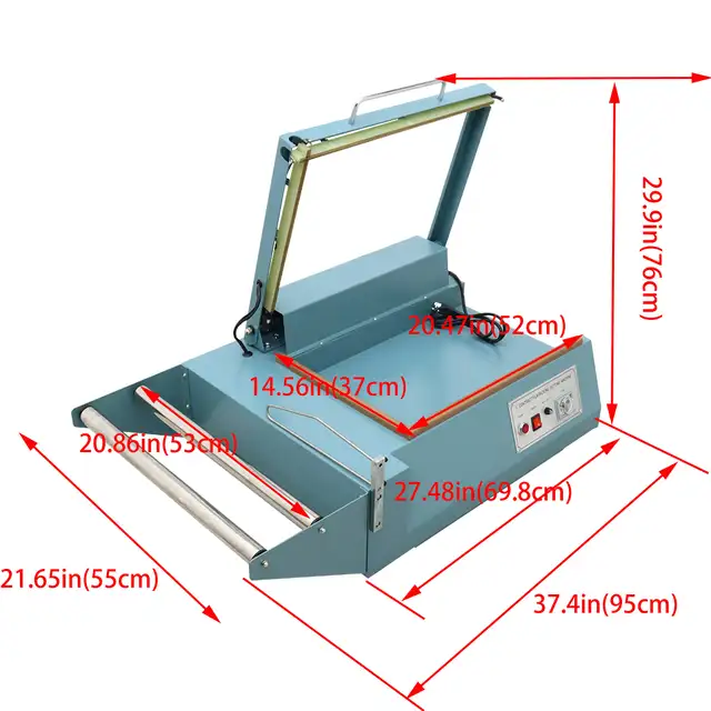 L-Bar Sealer Packing Machine Manual Bag Heat Shrink Film 249306