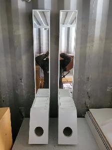 Mirror with Bottom Drawer Units, each