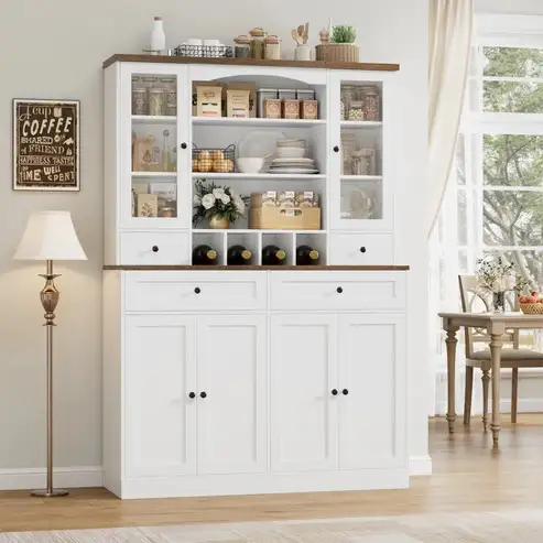 Brand New 70.9" Kitchen Panty Cabinet w. Wine Rack $289