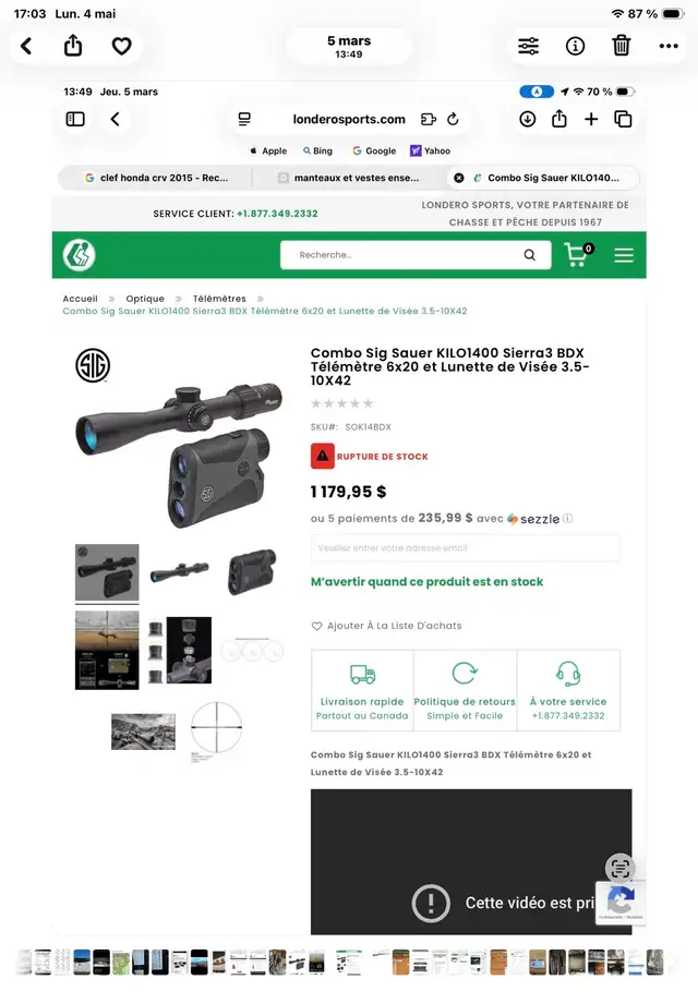 téléscope Sig Sauer 3.5-10x42 - Photo 2