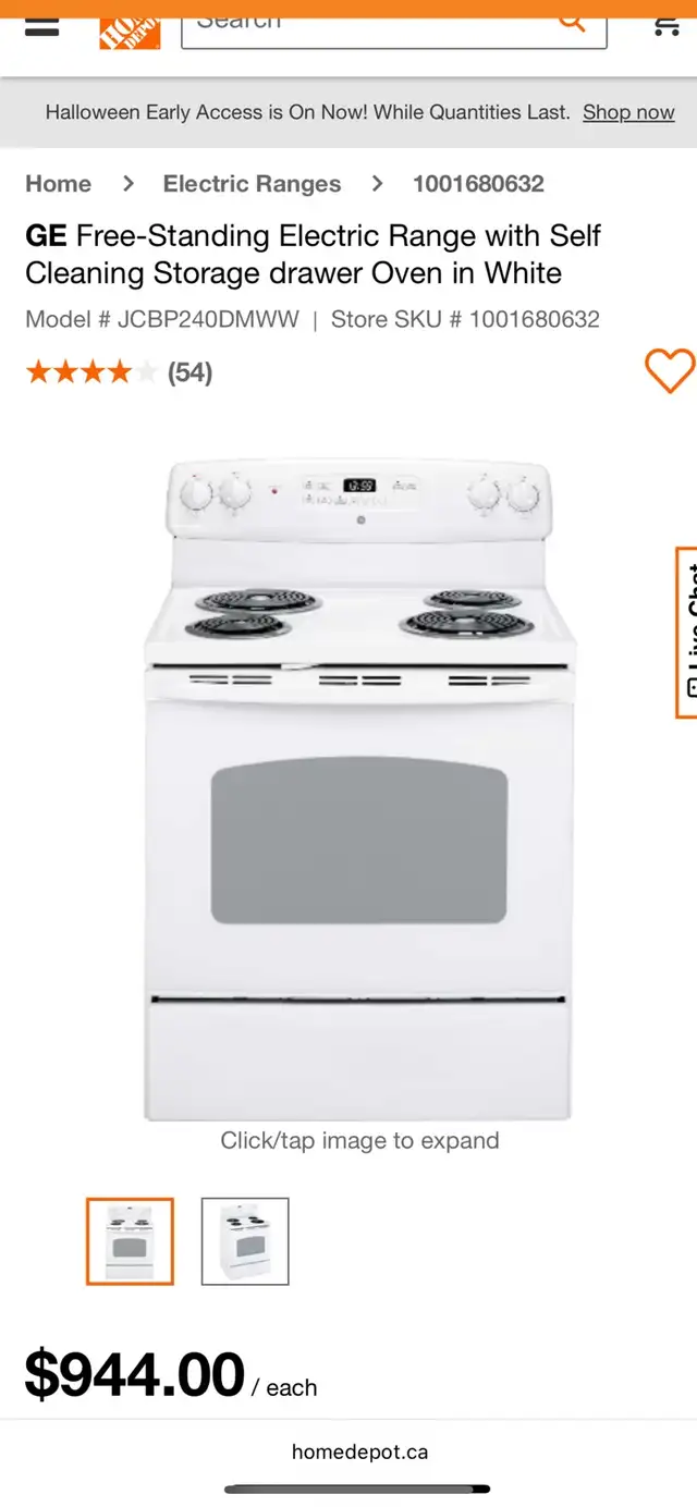 NEW 30" GE Electric Coil Top Range Stove With Self Clean 5 Cu.Ft - Photo 9