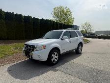 2008 Ford Escape LIMITED 4WD AUTO A/C LEATHER LOCAL BC 173,000KM