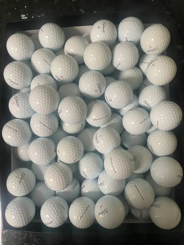 Amazing Washed Titleist Prov used golf balls: $35/dozen.