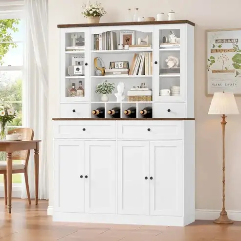 Brand New 70.9" Kitchen Panty Cabinet w. Wine Rack $260