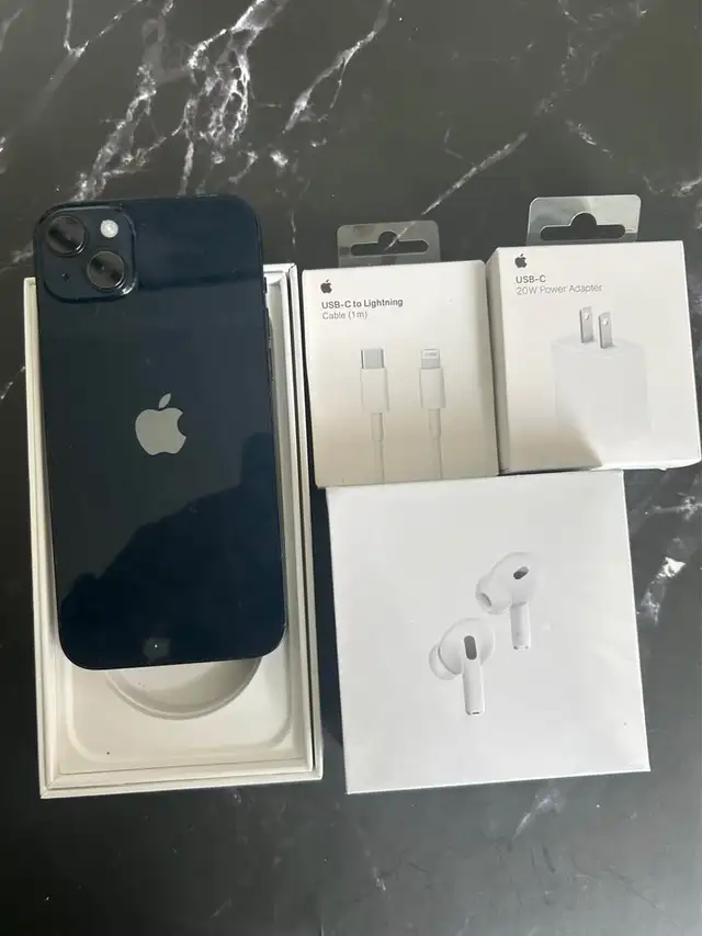 iPhone 14 PLUS 128gb Airpods/Adapter/Delivery