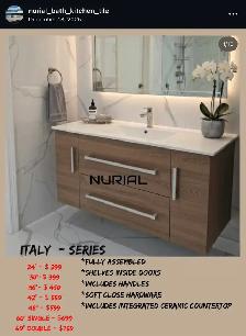 Floating vanity bathroom vanity stock clearance sale
