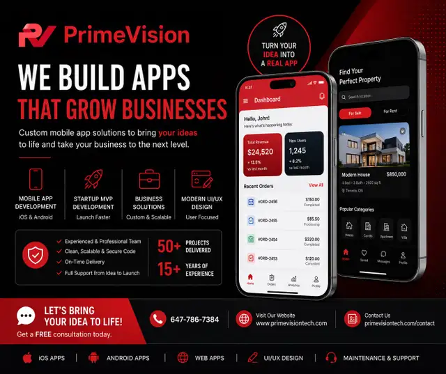 Mobile App Developer Toronto | iOS & Android Apps