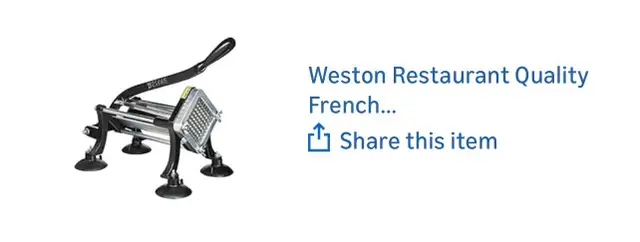 weston french fry cutter