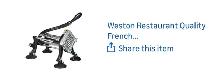 weston french fry cutter