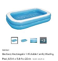 blow-up swimming pool