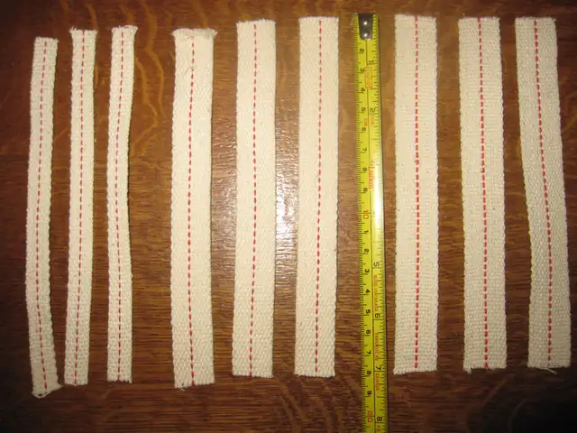BRAND NEW COTTON OIL LAMP WICKS 1',7/8',3/4'5/8',1/2'X7' LONG - Photo 2
