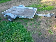 Triton Aluminum Tilting Motorcycle ATV Trailer With Wide Tires - Photo 2