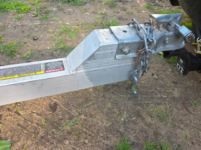 Triton Aluminum Tilting Motorcycle ATV Trailer With Wide Tires - Photo 4