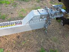 Triton Aluminum Tilting Motorcycle ATV Trailer With Wide Tires - Photo 4