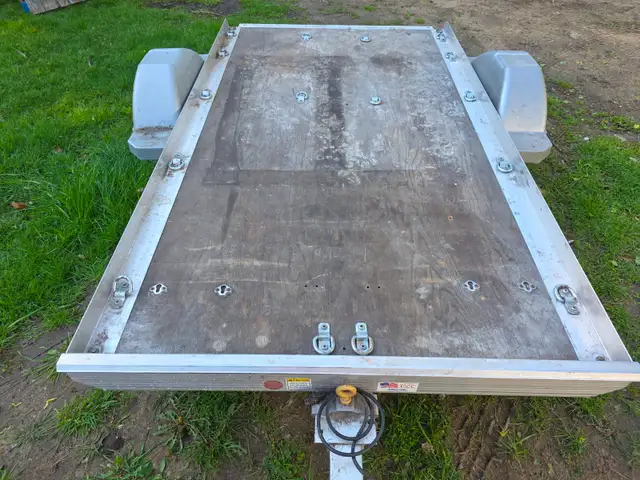 Triton Aluminum Tilting Motorcycle ATV Trailer With Wide Tires - Photo 5