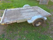 Triton Aluminum Tilting Motorcycle ATV Trailer With Wide Tires - Photo 6