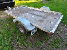 Triton Aluminum Tilting Motorcycle ATV Trailer With Wide Tires - Photo 9