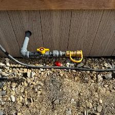 Gas bbq installation