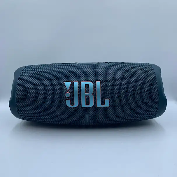 JBL Charge 5 Bluetooth Portable Speaker - Blue with Charger