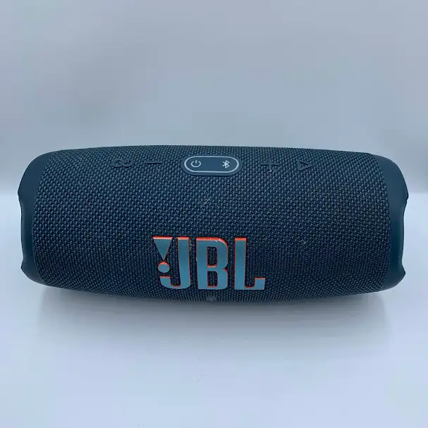 JBL Charge 5 Bluetooth Portable Speaker - Blue with Charger - Photo 2