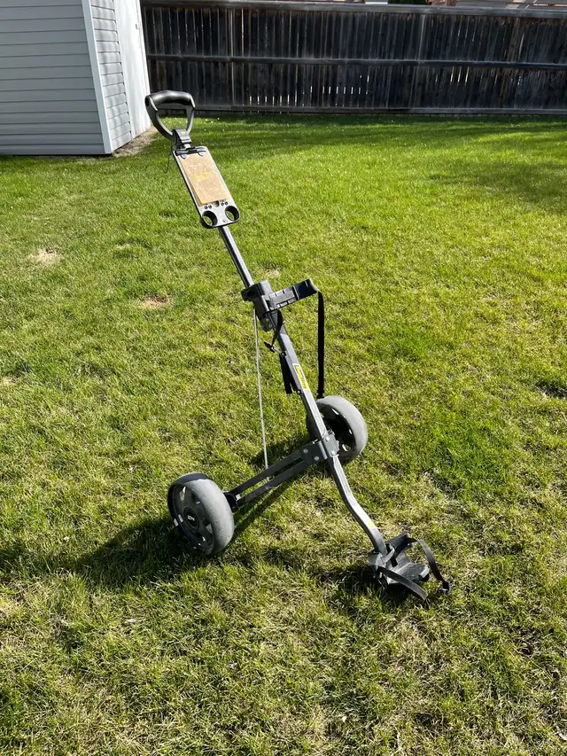 Pull push golf bag cart