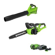 Greenworks 40V 14' chainsaw and blower combo, Brand New, Sealed