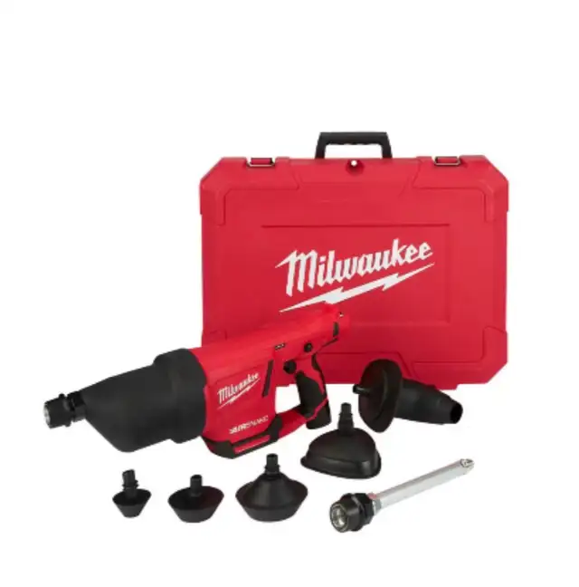 Milwaukee Tool M12 12V Li-Ion Cordless Drain Cleaning Airsnake