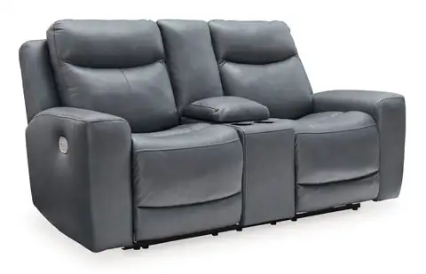 New Mindanao Leather Dual Power Reclining Loveseat Reg $2499 - Photo 2