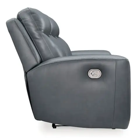 New Mindanao Leather Dual Power Reclining Loveseat Reg $2499 - Photo 4