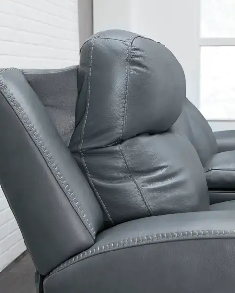 New Mindanao Leather Dual Power Reclining Loveseat Reg $2499 - Photo 5