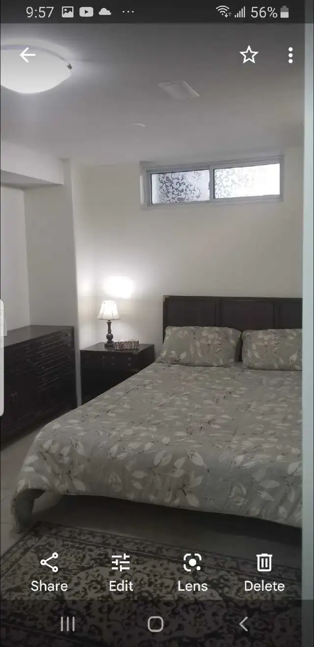 4 SPECIOUS BRIGHT AND CLEAN BASEMENT AVAILABLE.