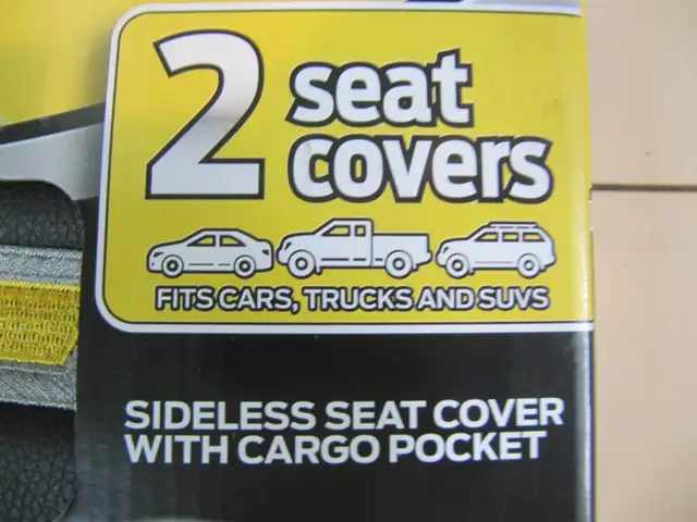 Chevrolet GM Licensed Leatherette Sideless Seat Covers Brand New - Photo 3